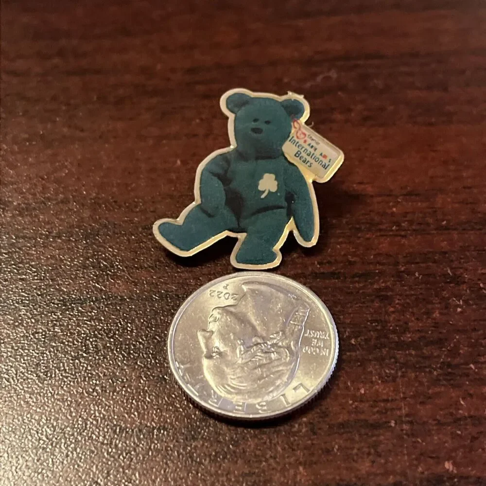 McDonald’s Ty Teenie‎ Beanie Babies International Bears Erin Lapel Hat Pin